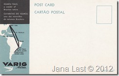 Iguacu Falls, Brazil Postcard pg. 2