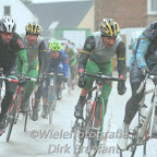 Chris Macic from Marco Polo Cycling Donckers Koffie, riding strong in the Wanzele-Lede Pro Kermesse. (photo: Dirk Bruylant)
