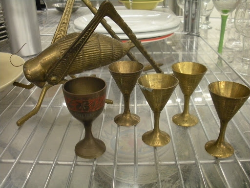 These bronze chalices would be great for a party or simply on display.