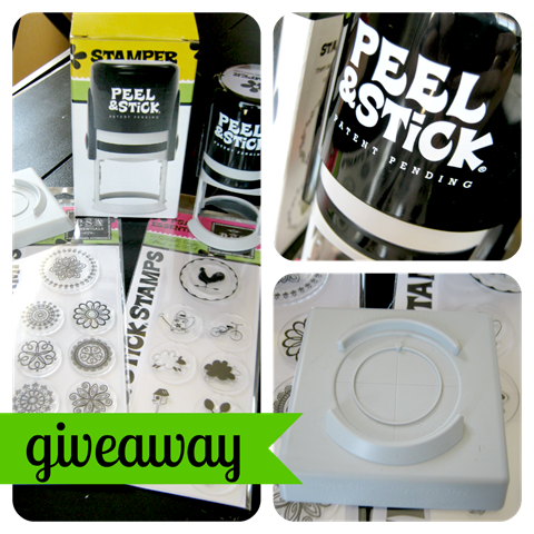 peel & stick stamp giveaway from ginger snap crafts