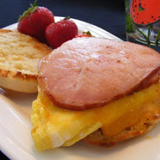 English Muffin, Canadian Bacon and Egg