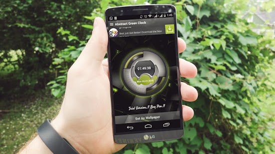 How to download Abstract Green Clock LWP 1.2 mod apk for bluestacks