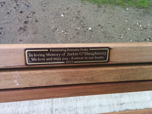 Jackie O'Shaughnessy Memorial Bench