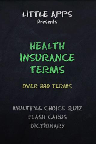 HEALTH INSURANCE TERMS Quiz