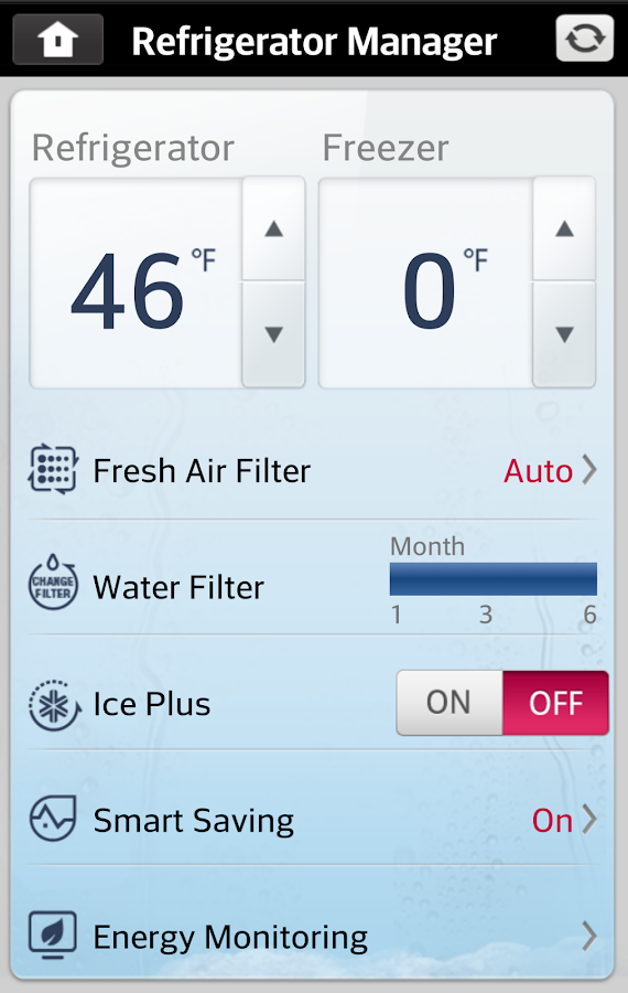 LG Smart Refrigerator for Android Smart Home DB, the smart home database