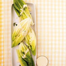 Romaine with Creamy Garlic Dressing
