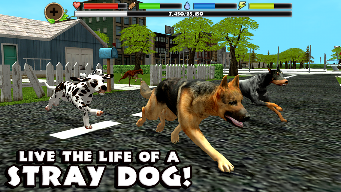 Android application Stray Dog Simulator screenshort