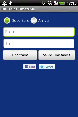 UK Trains Timetable