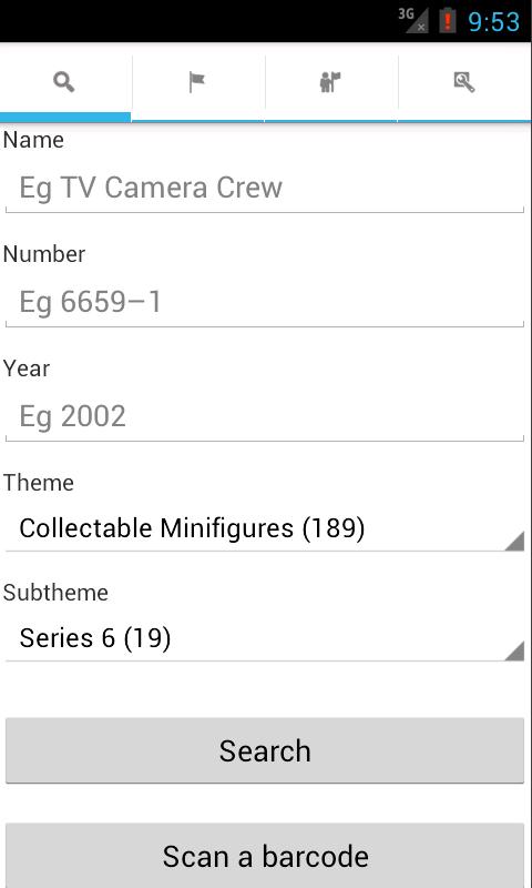 Android application Brick collector screenshort