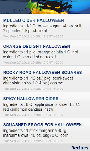 Halloween Party Recipes