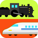Happy trains! for Young kids mobile app icon