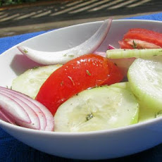 Cucumber, Tomato and Red Onion Salad