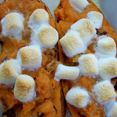 Twice Baked Sweet Potatoes for the Sweet Tooth!
