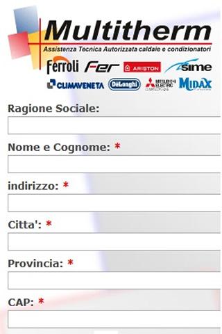 Multitherm RichiestaAssistenza