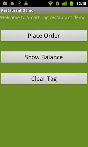 Smart Tag Restaurant Demo