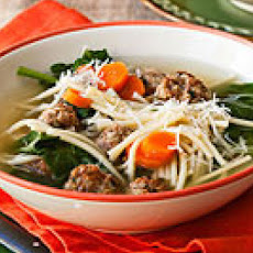 Mini-Meatball Soup with Noodles