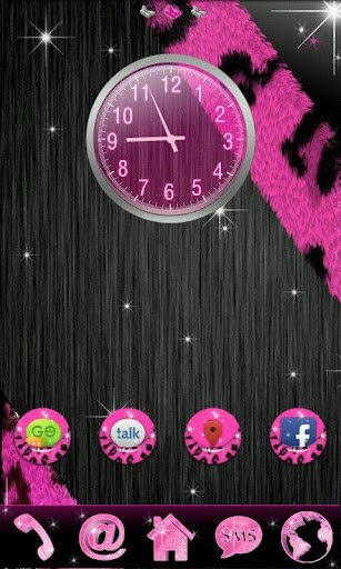 GO Theme Glitter Pink Leopard