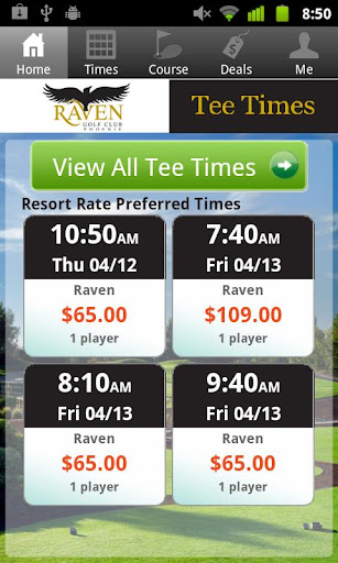 Raven Golf Club Tee Times