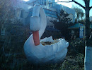 White Swan Statue  