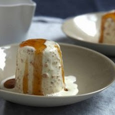 Double Amaretto Semifreddo with Golden Gleaming Sauce