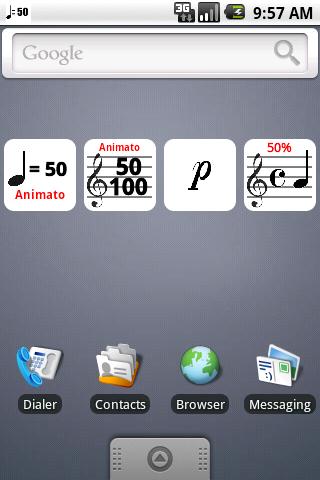 Musical Battery Widget