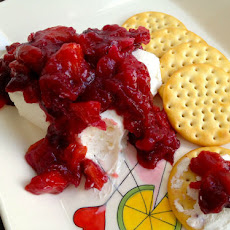 Smoky Persimmon Cranberry Compote