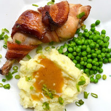 Bacon Wrapped Marmite Chicken Legs