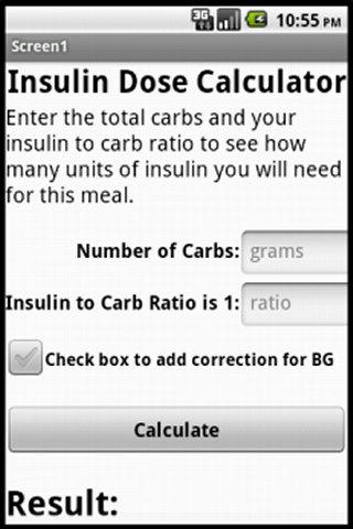 Insulin Unit Calculator