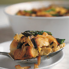 Camembert-Asparagus Bread Pudding