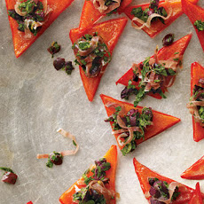 Red Pepper Triangles with Italian Relish