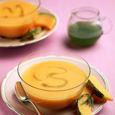 Chilled Cantaloupe Soup with Tarragon Syrup
