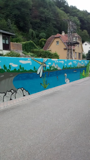 Wandmalerei Rehgraben