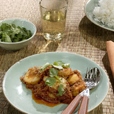 Fried Red Scallop Curry