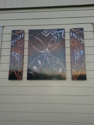 Maori Flower Marae Mural