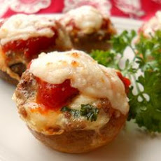 Lasagna-Stuffed Mushrooms