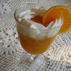 Peach and Prosecco Ice