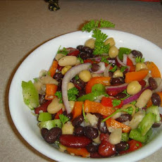 Bean Salad and Sun-Dried Tomato Dressing