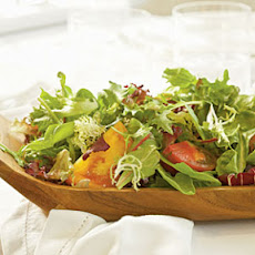 Fresh Lettuces and Heirloom Tomatoes with Chèvre Green Goddess Dressing
