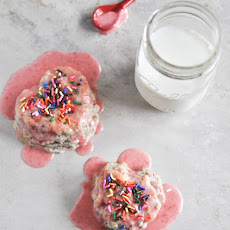 Sprinkled Strawberry Coconut Milk Scones
