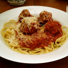 Slow Simmered Spaghetti and Meatballs (Crock Pot)