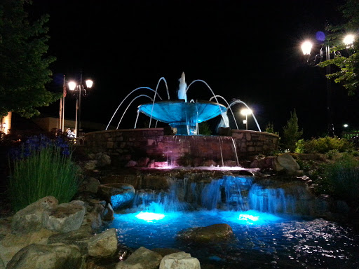 Blue Waterfall Fountain