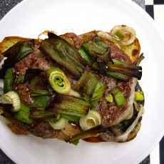Beef Shanks with Portobellas and Baby Vidalias