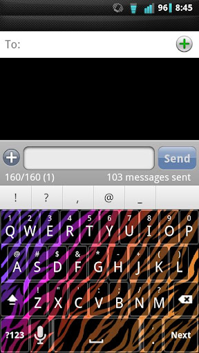 【免費個人化App】Girly Zebra Keyboard Skin v2-APP點子