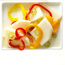 Pickled Jicama, Ginger, and Summer Peppers