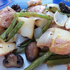 Roasted Potatoes and Green Beans