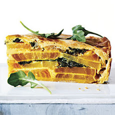 Golden Beet, Greens, and Potato Torta