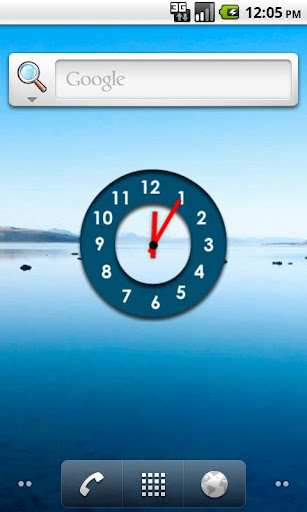 Jetpad Blue Analogue Clock