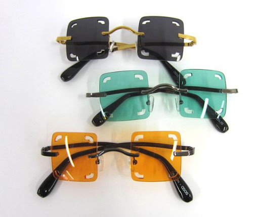 Gafas cuadradas de colores