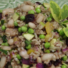 Brown Rice Salad With Zucchini, Beans and Dried Cherries