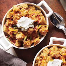 Savory Bread Puddings with Ham and Cheddar